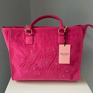 NWT JUICY COUTURE Juicy Beach Couture Tote Bag in Pink